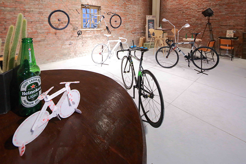 海尼根創意熱點現正舉辦Nabiis自行車特展，迸發最跳競速快感