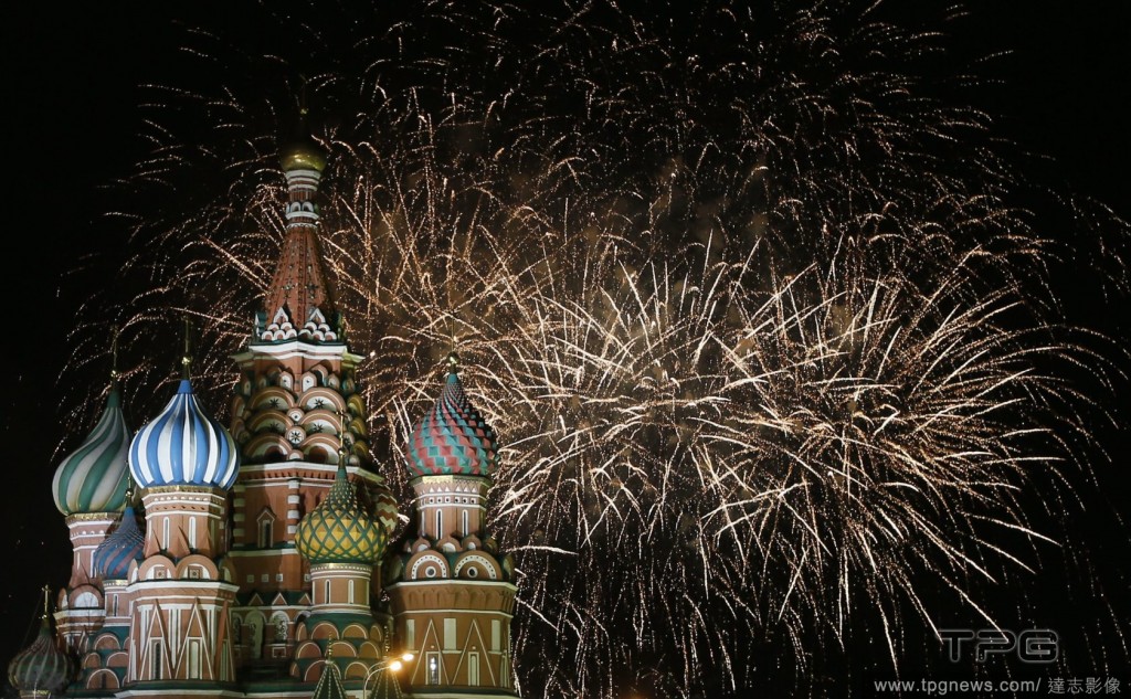 New Year celebration on Red Square in Moscow