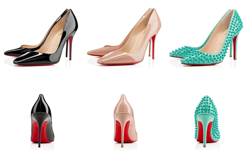 christian louboutin follow me red buttom shoes