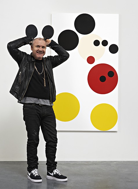 Damien Hirst with Mickey (2012)