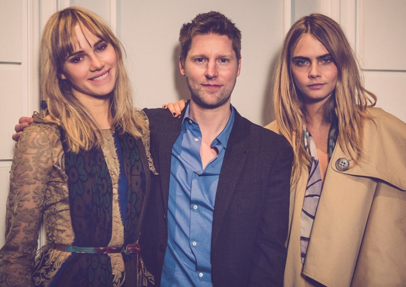 Burberry brings London to Shanghai - Christopher Bailey, Suki Waterhouse and Cara Delevingne backstage at the event