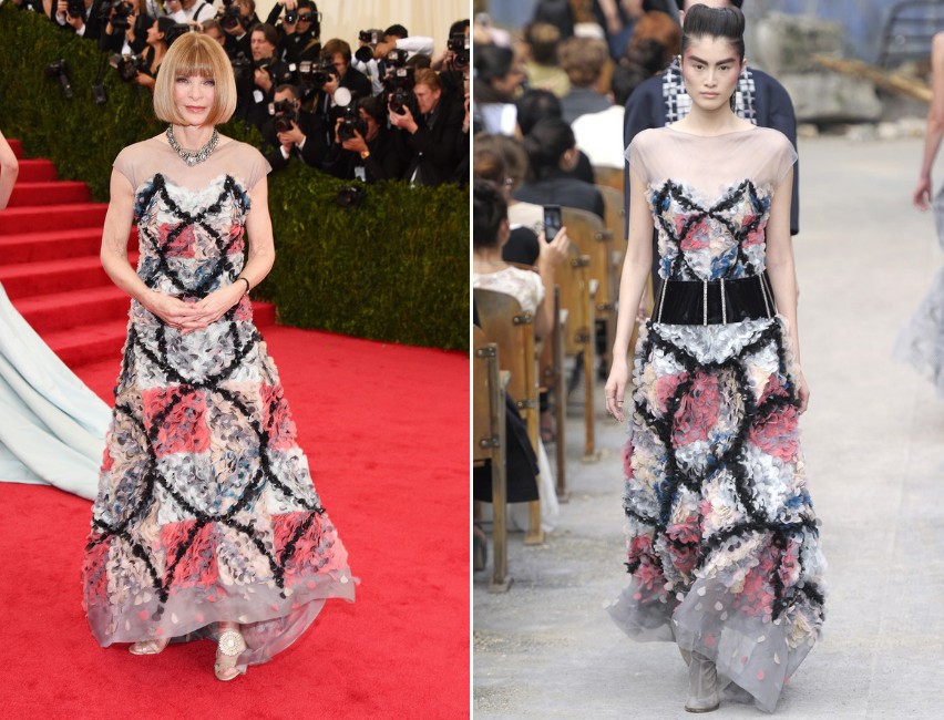 Anna Wintour In Chanel Couture – 2014 Met Gala