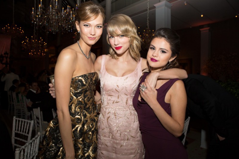 Karlie Kloss, Taylor Swift, and Selena Gomez