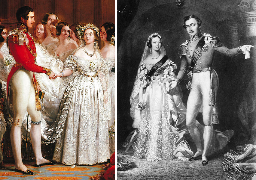 queen victoria white wedding dress
