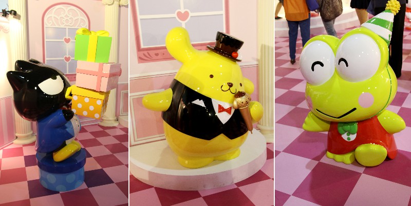 百變Hello Kitty 40週年特展 時尚PARTY區 酷企鵝、布丁狗、大眼蛙