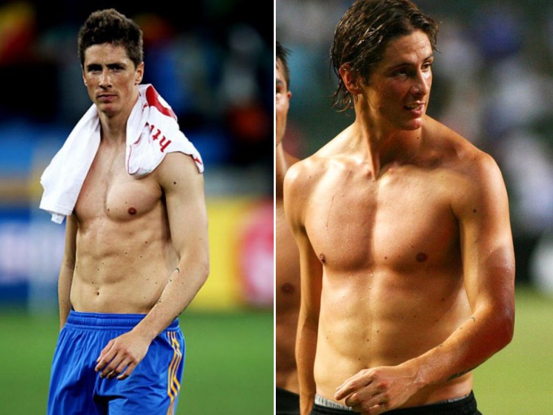 Fernando Torres shirtless