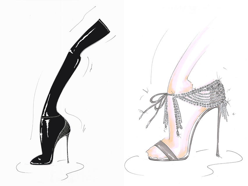 oliviapalermo shoes design sketch