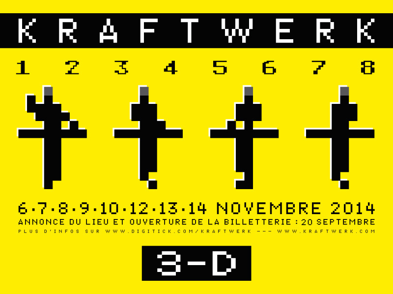 Kraftwerk本次演唱會的形象海報
