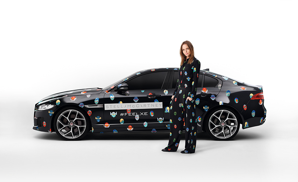 Stella McCartney為Jaguar的最新節能車款XE設計車衣