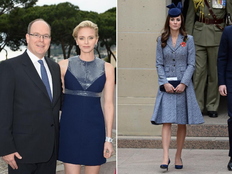 摩納哥夏琳王妃Princess Charlene(左)與英國皇室凱特王妃(右)日前也紛別宣布懷孕喜訊 (圖/LV、Michael Kors)