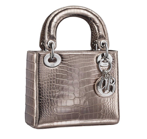 Lady Dior香檳色小型鱷魚皮革預定款 NT$540,000