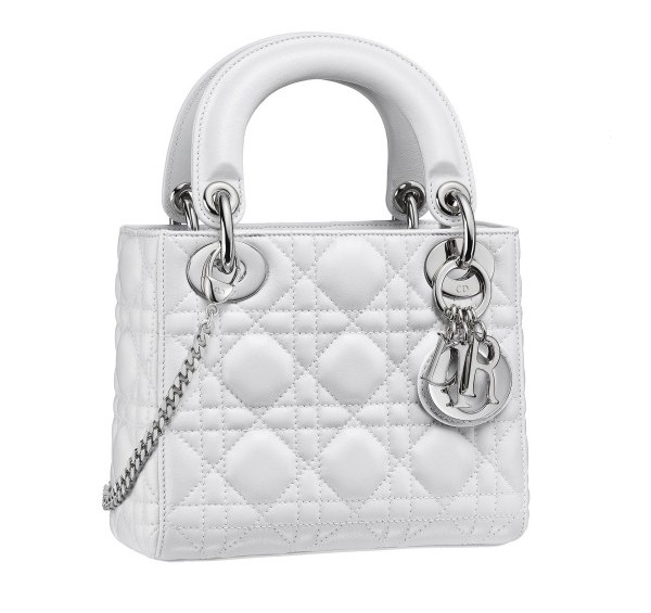 Lady Dior 白色小型小羊皮鏈帶提包 NT$99,000