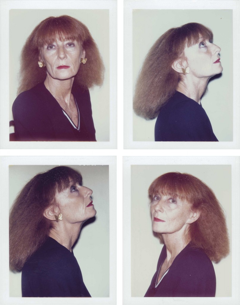 ANDY WARHOL (1928-1987) Sonia Rykiel four unique polaroid prints each: 4¼ x 3 3/8 in. (10.8 x 8.5 cm.) Executed in 1986.