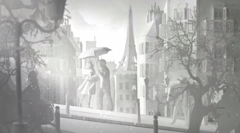萬寶龍《巴黎冬日童話》紙雕動畫小劇場為冷冽冬季帶來唯美浪漫白色耶誕氣息