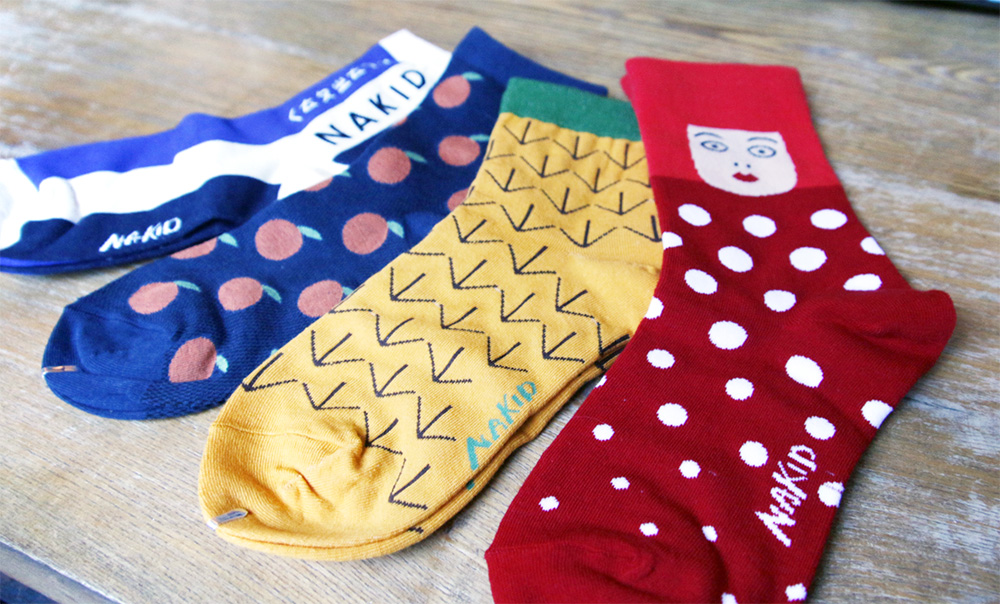 NAKID的襪子設計元素都來自台灣人有所共鳴的事物。（BeautiMode／攝）