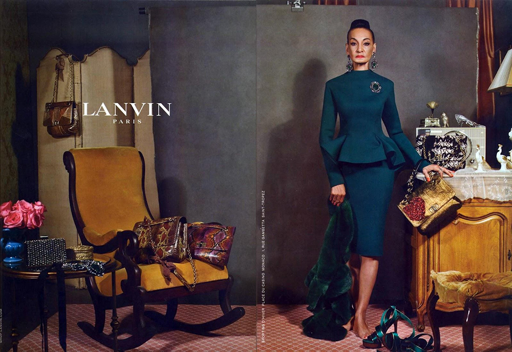 八旬素人模特兒Jacqueline Tajah Murdock參與2012年LANVIN的廣告拍攝