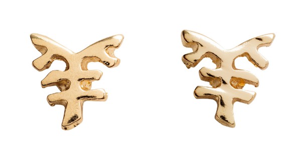 H&M新春系列 羊年字樣造型耳環