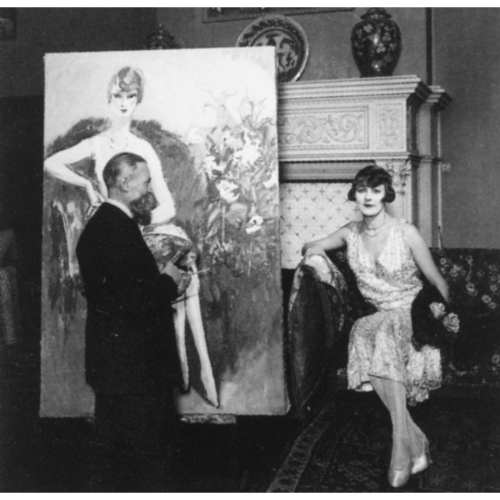 Van Dongen with a model in his studio circa 1928