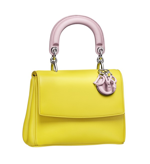 Be Dior 迷你型粉紅檸檬黃色拼接提包 NT$120,000