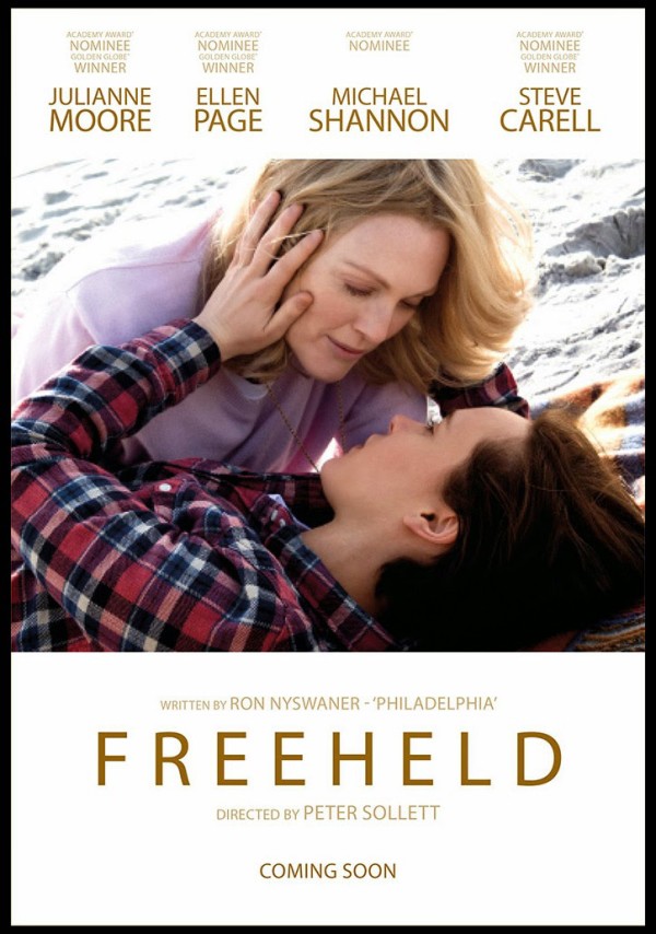 《扣押幸福》(Freeheld)首張海報，由奧斯卡影后茱莉安摩爾與艾倫佩姬主演。(圖片來源)