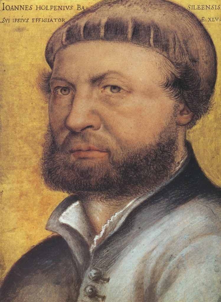 16世紀德國肖像畫家小霍爾班（Holbein Hans the Younger）自畫像