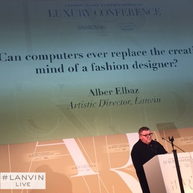 Alber Elbaz發表對於新科技如何影響時尚的見解（圖／LANVIN FB）
