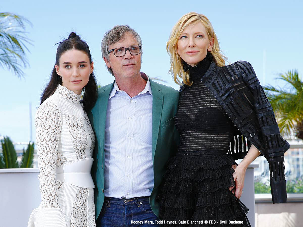 《Carol》魯妮瑪拉、導演陶德海恩斯與凱特布蘭琪亮相2015坎城影展 (圖/Festival de Cannes – Page Officielle)