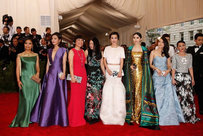 趙薇、李冰冰、范冰冰、高圓圓與周迅等亞洲女星受邀出席2015時尚奧斯卡Met Gala晚宴