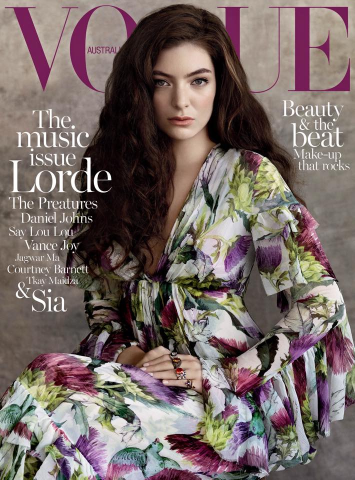 才女蘿兒Lorde登上澳洲版《VOGUE》封面（圖／Vogue Australia）