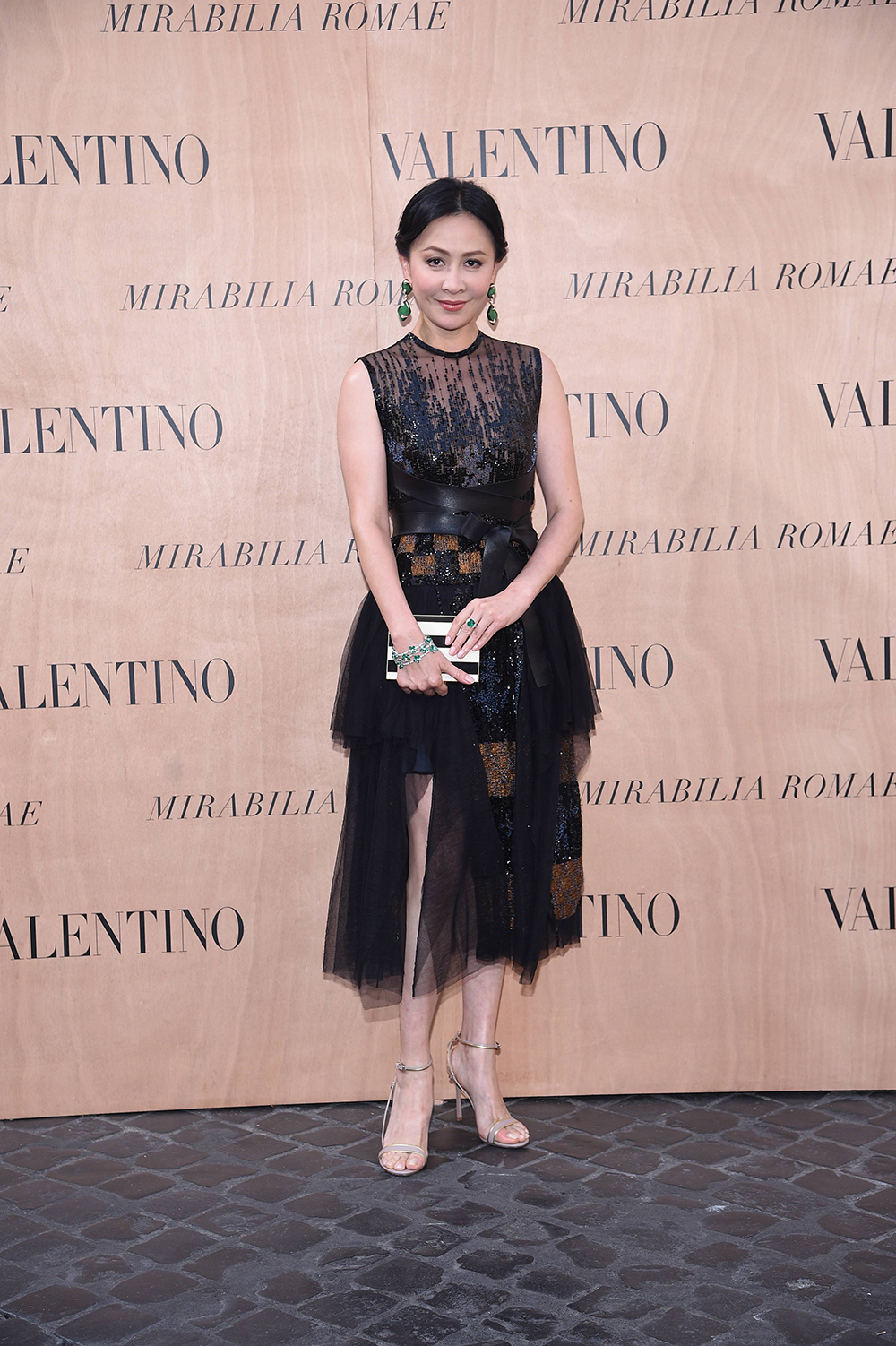 劉嘉玲貴氣出席Valentino 2015年秋冬高級訂製服大秀（圖/Valentino）