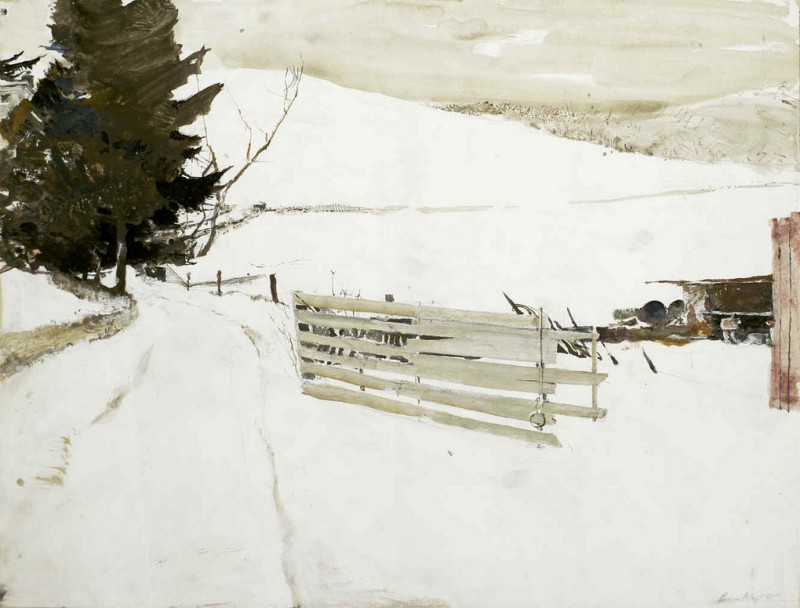 Andrew Wyeth《Not Plowed》, 1985